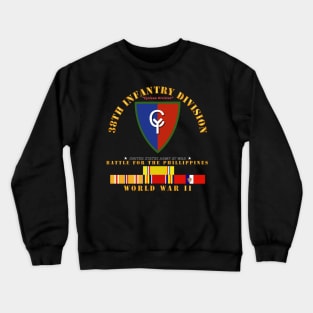 38th Infantry Division - WWII w PAC SVC Crewneck Sweatshirt